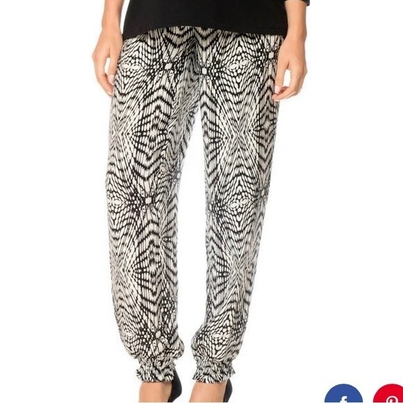 Rebecca Minkoff A Pea in the Pod Silk Maternity Pants Medium - Picture 12 of 12